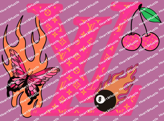 Orange and Pink LV