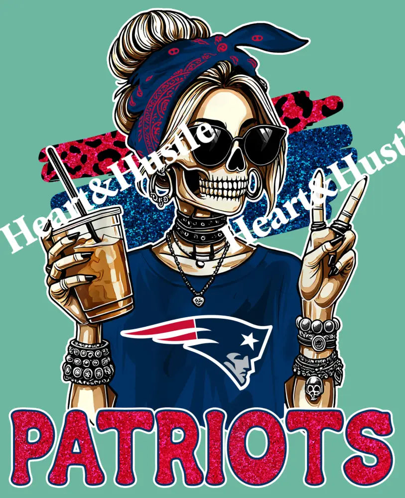 Patriots Skully Girl