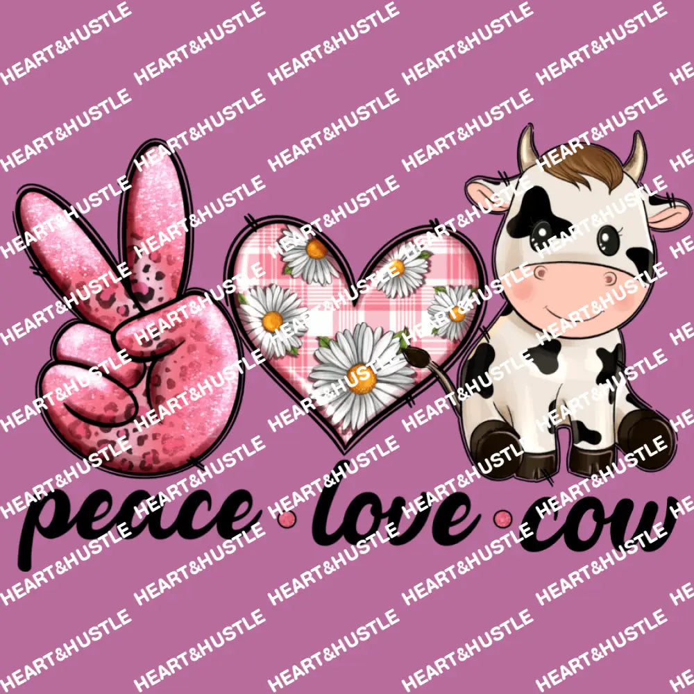 Peace Love Cow