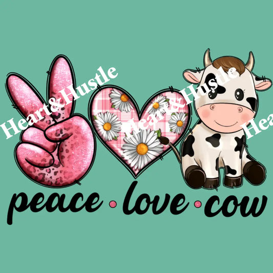 Peace Love Cow