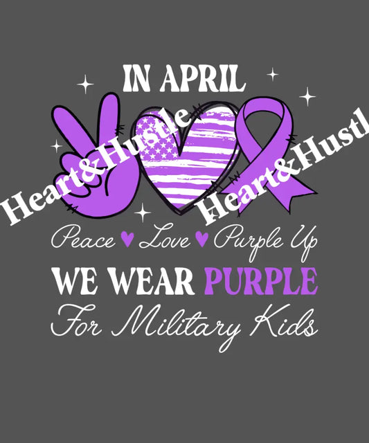 Peace Love Purple up