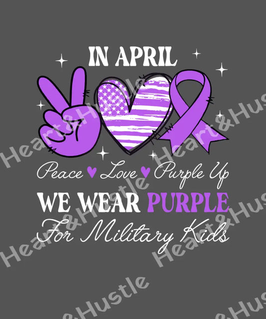 Peace Love Purple up