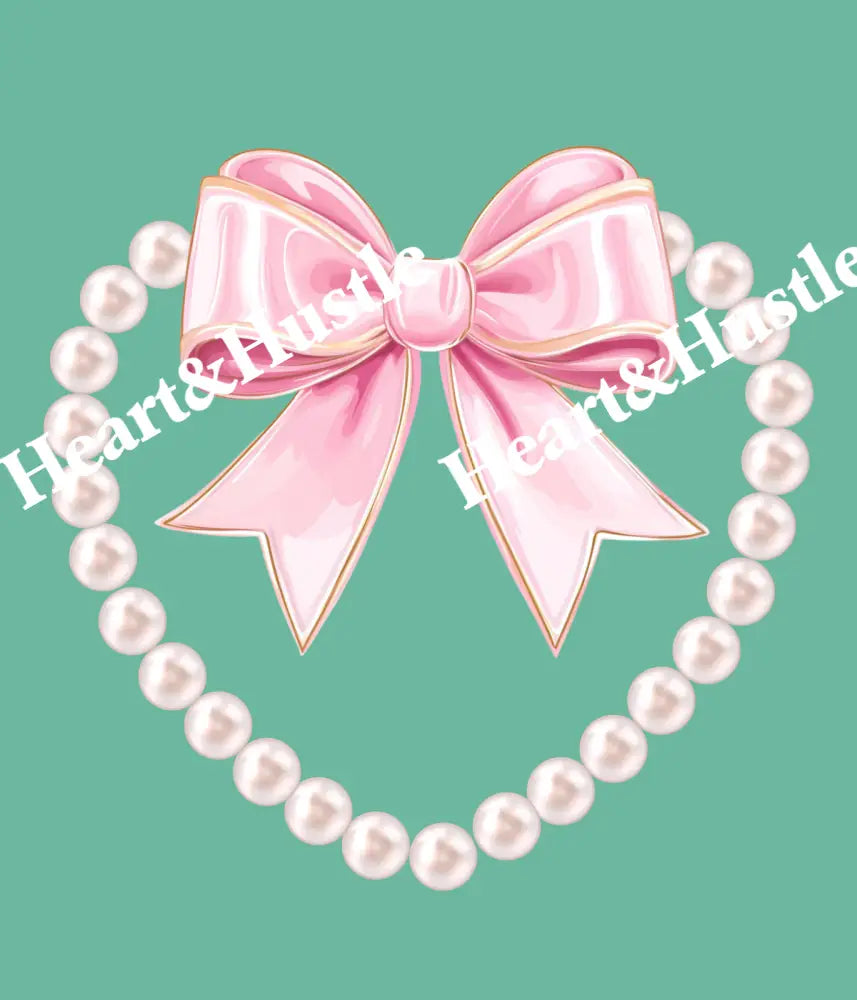Pearl Bow Heart