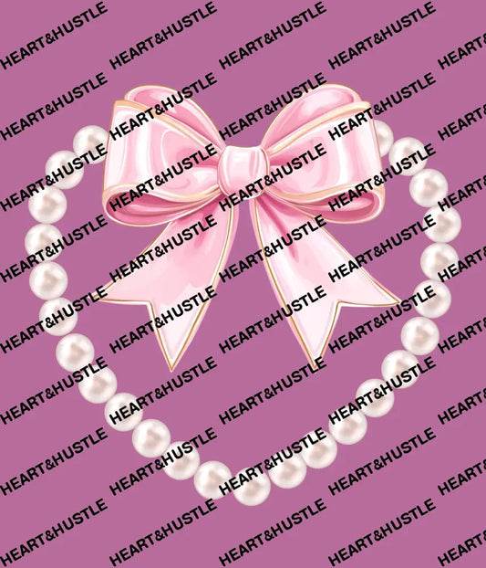 Pearl Bow Heart