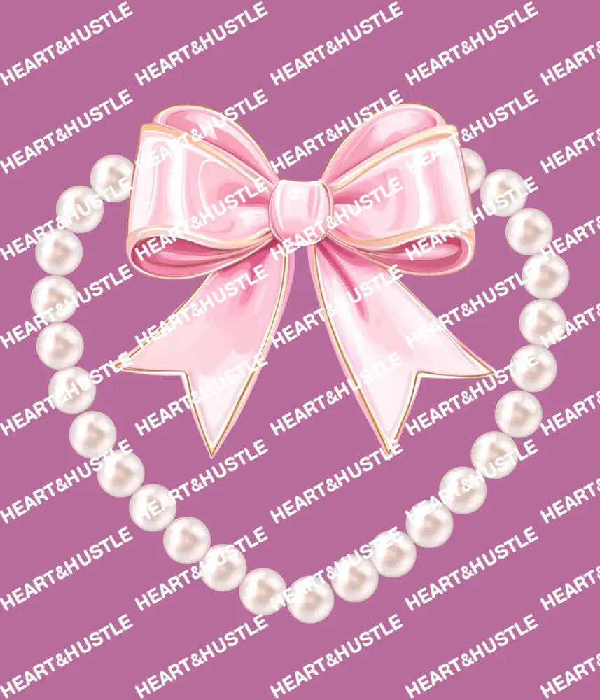Pearl Bow Heart