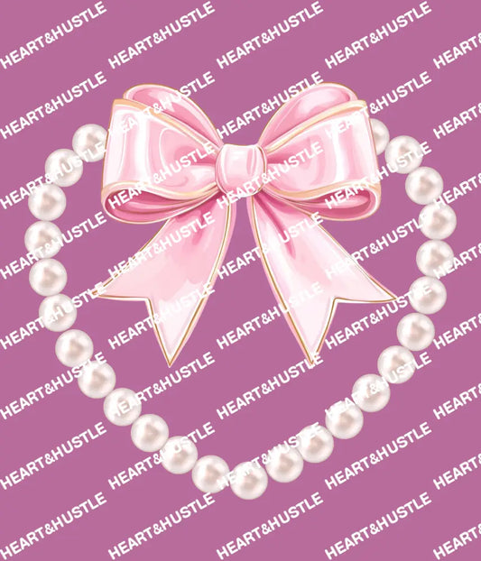 Pearl Bow Heart