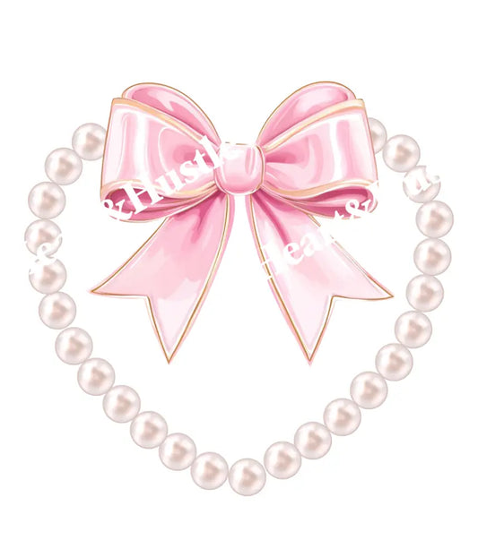 Pearl Bow Heart
