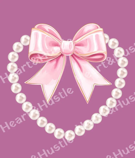 Pearl Bow Heart
