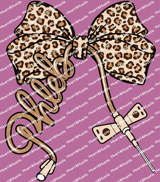 Phlebotomist Leopard Bow
