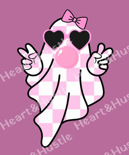Pink Bubblegum Ghost
