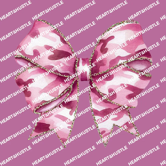Pink Camo Bow