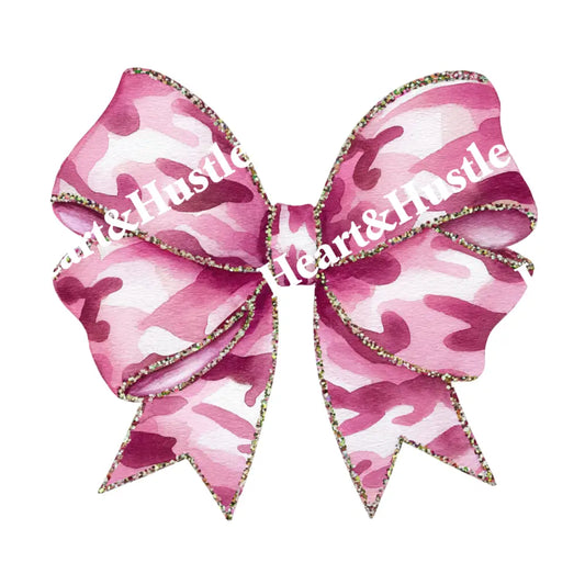 Pink Camo Bow