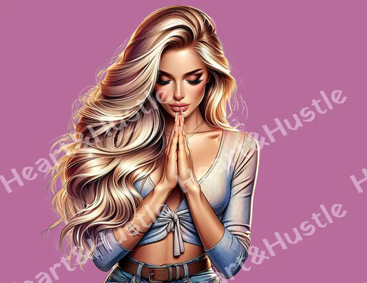 Praying Hand Girl