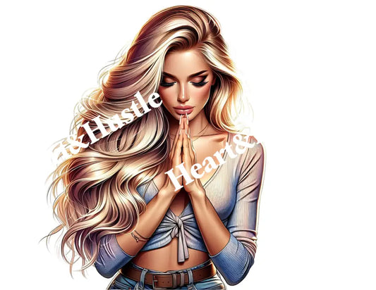 Praying Hand Girl
