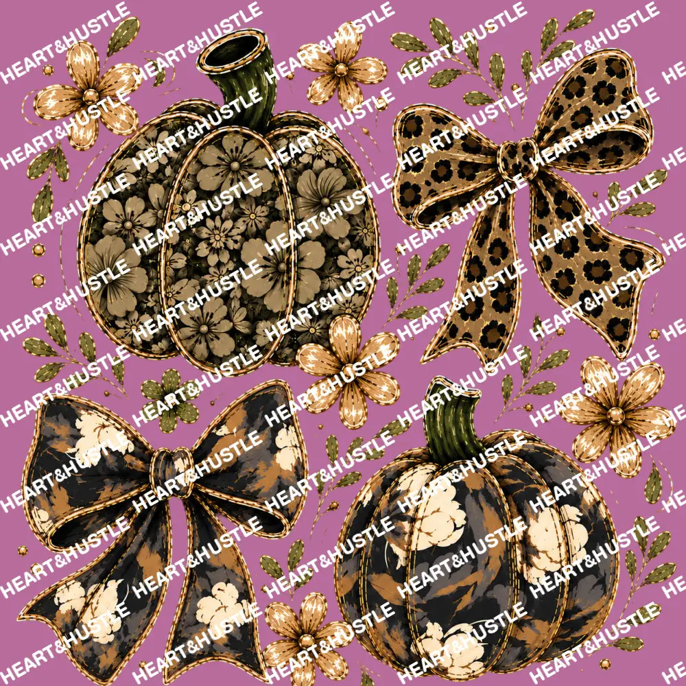 Preppy Camo Fall Pumpkin