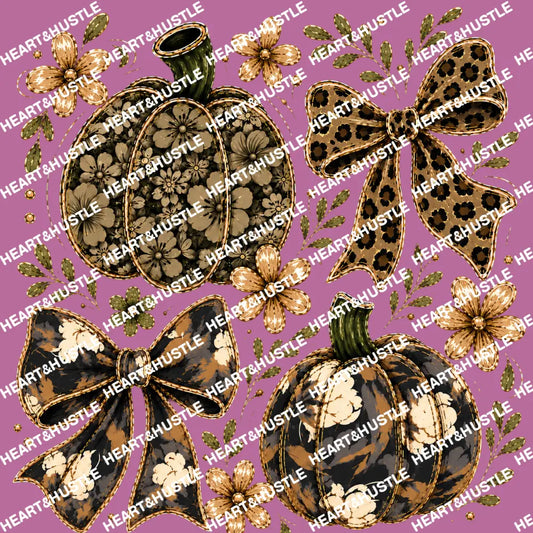 Preppy Camo Fall Pumpkin