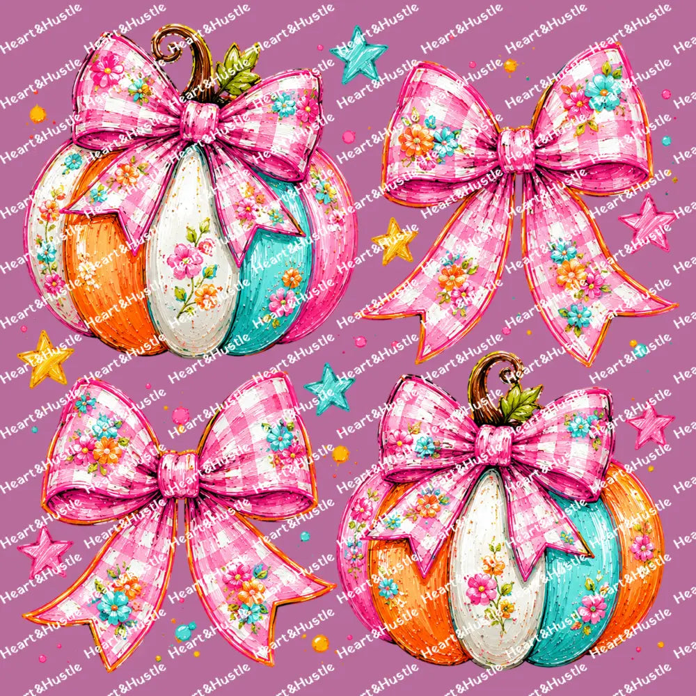 Preppy Coquette Fall Pumpkin