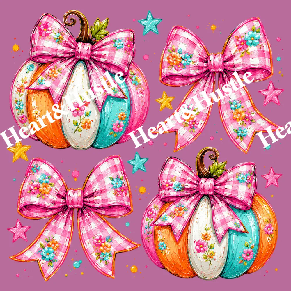 Preppy Coquette Fall Pumpkin