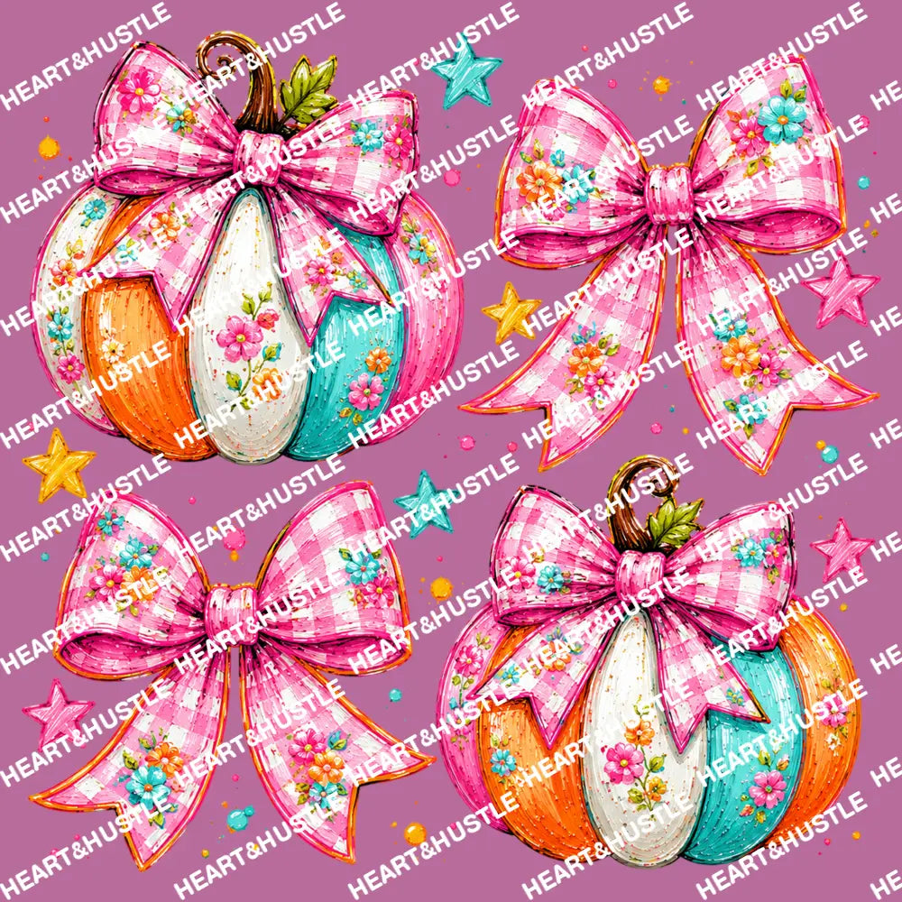 Preppy Coquette Fall Pumpkin