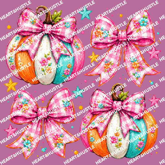 Preppy Coquette Fall Pumpkin
