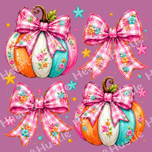 Preppy Coquette Fall Pumpkin
