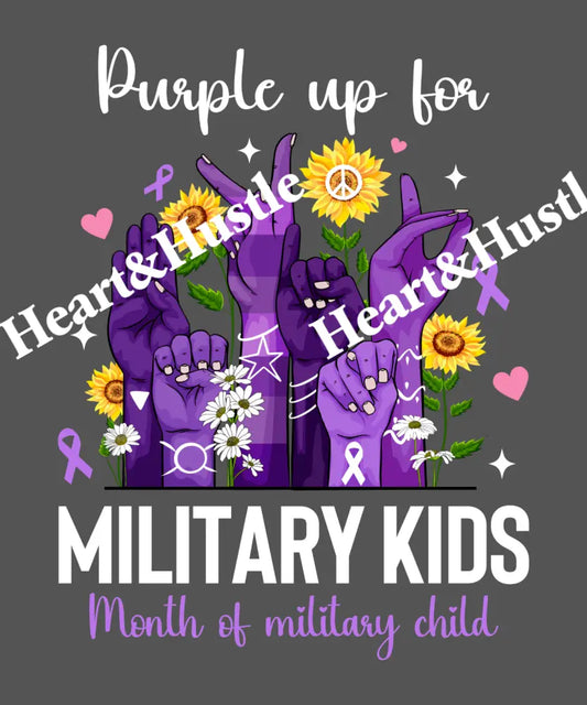 Purple up for Military kids