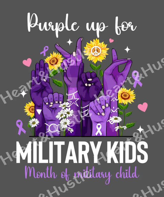 Purple up for Military kids