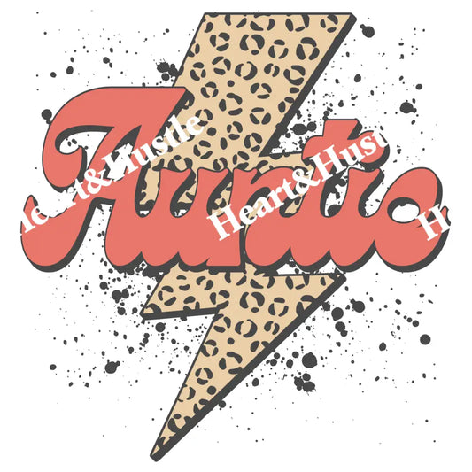 Red Auntie Cheetah Bolt