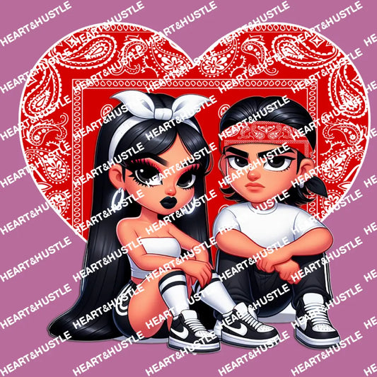 Red Heart Couple