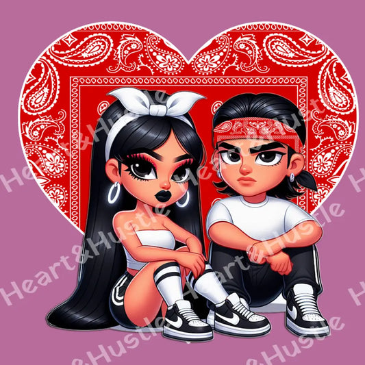Red Heart Couple