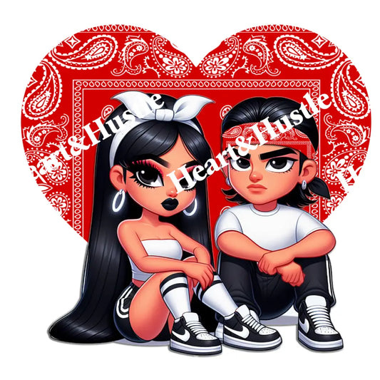 Red Heart Couple
