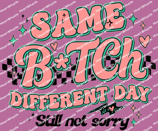 Same Bitch Different Day Black