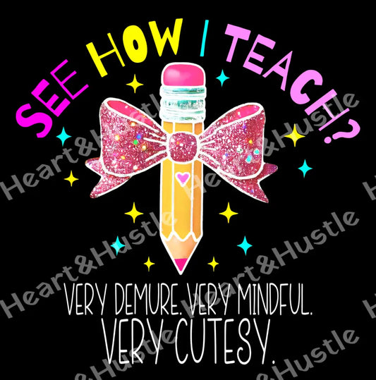 See How I Teach Very Cutesy