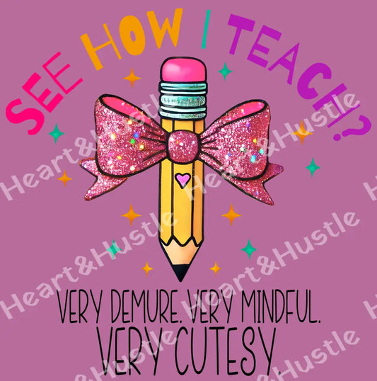 See How I Teach Very Cutesy