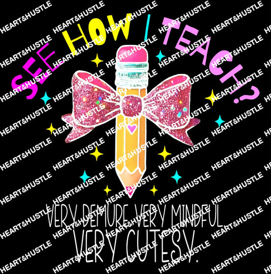 See How I Teach Very Cutesy