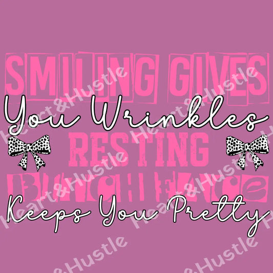 Smiling Gives You Wrinkles