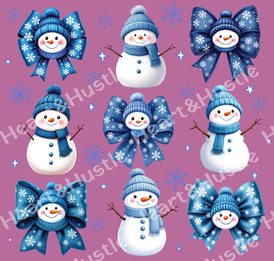 Snowman And Bows