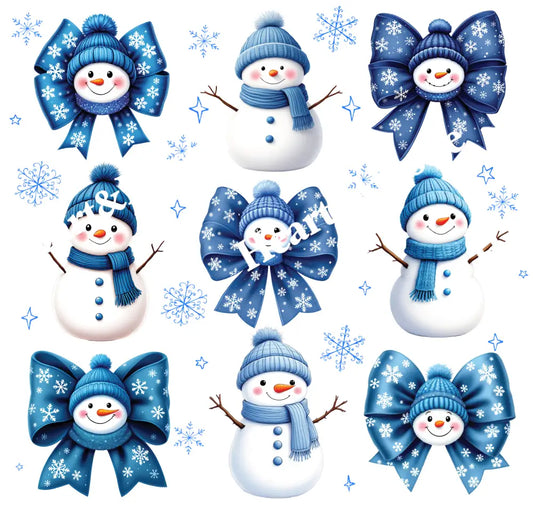 Snowman And Bows