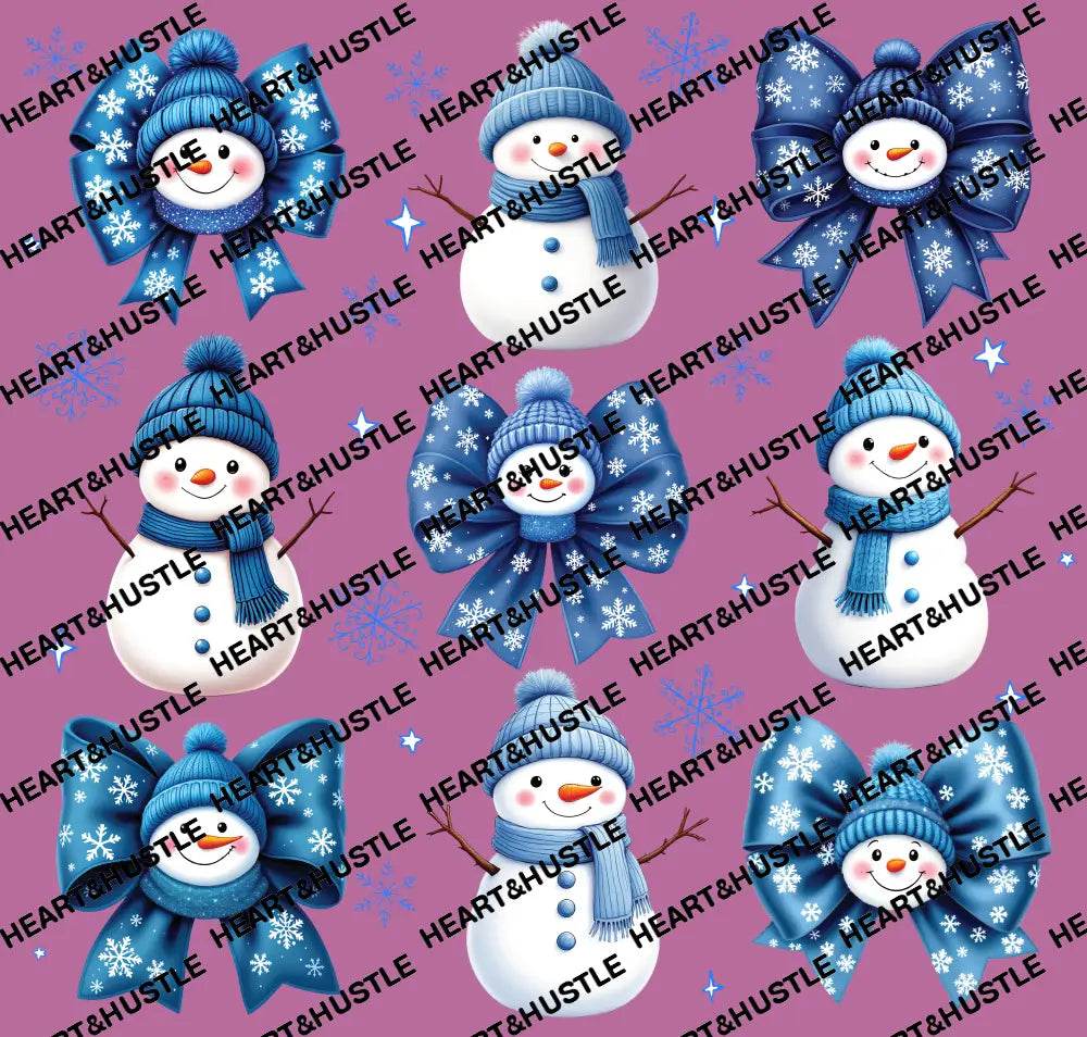 Snowman And Bows