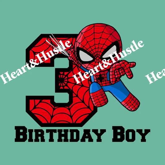 Spiderman Birthday Boy 3