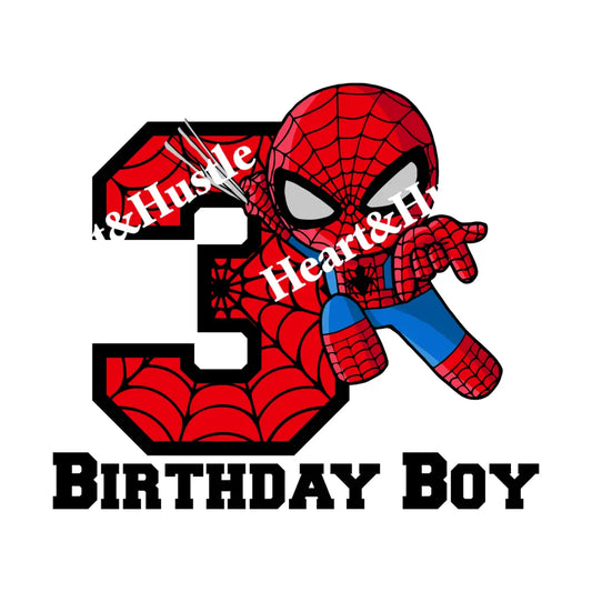 Spiderman Birthday Boy 3