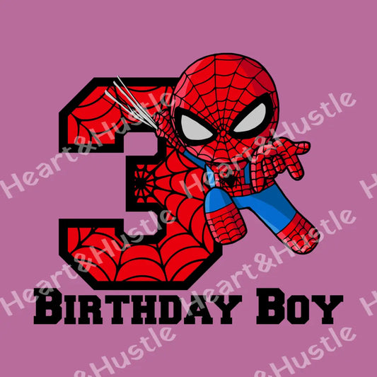 Spiderman Birthday Boy 3