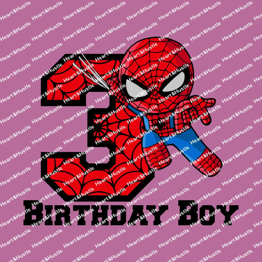 Spiderman Birthday Boy 3