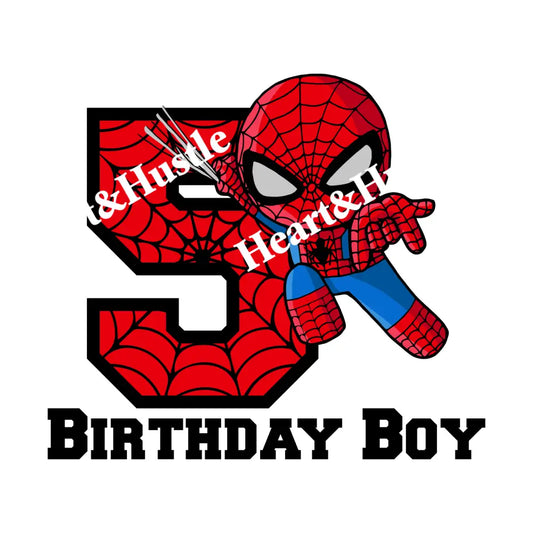 Spiderman Birthday Boy 5