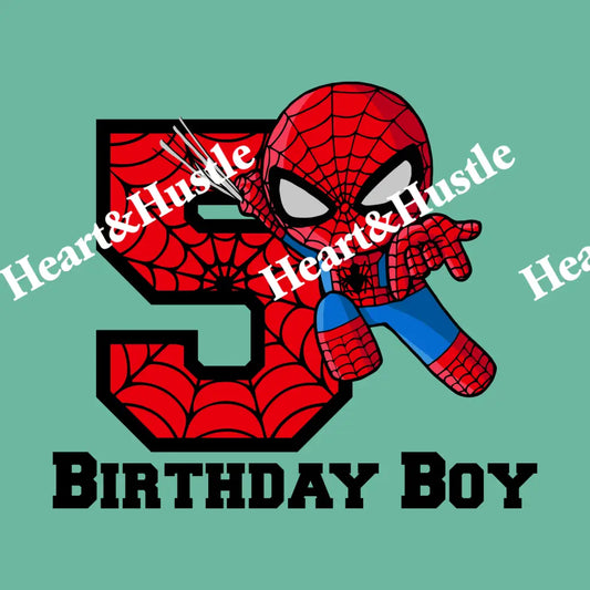 Spiderman Birthday Boy 5