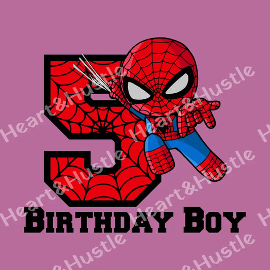 Spiderman Birthday Boy 5