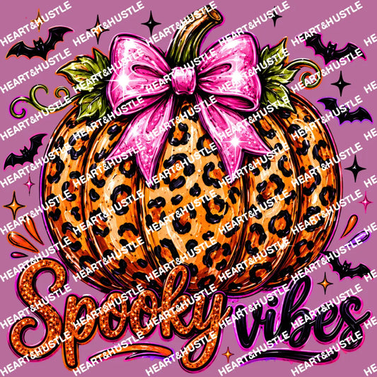 Spookie Vibe Leopard Pumpkin