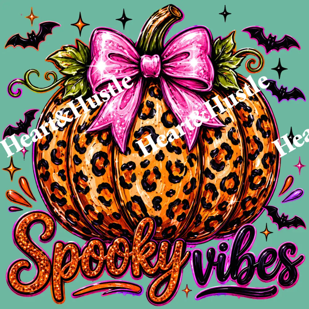 Spookie Vibe Leopard Pumpkin