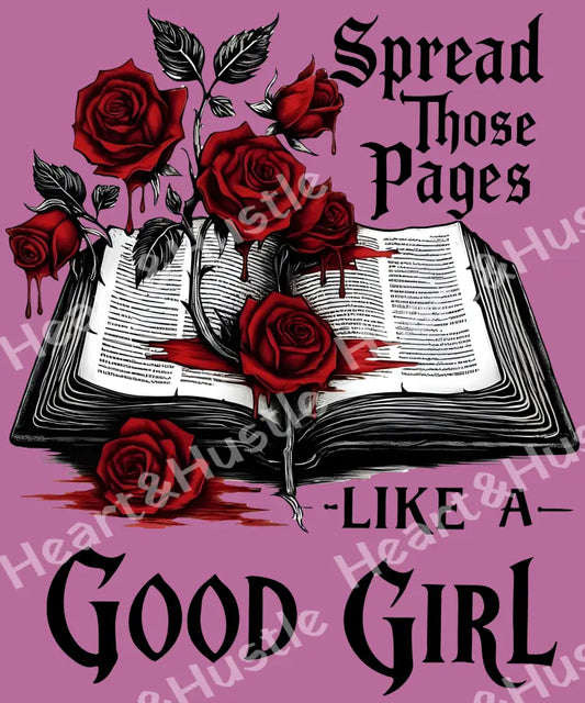 Spread Those Pages Like a Good Girl Black