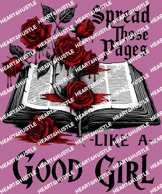 Spread Those Pages Like a Good Girl Black